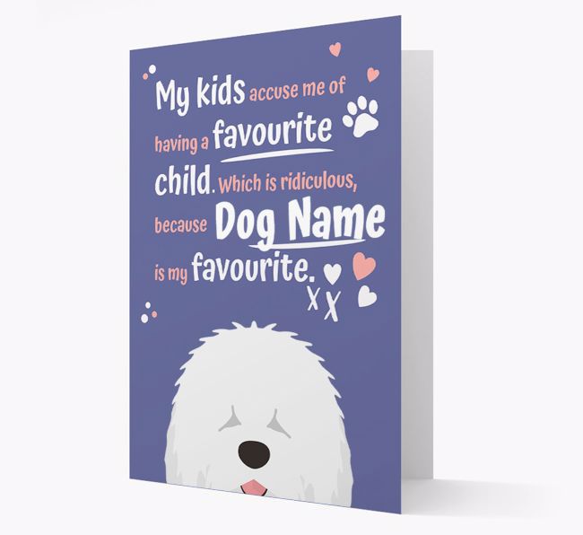 'Favourite Child' - Personalised {breedFullName} Card 